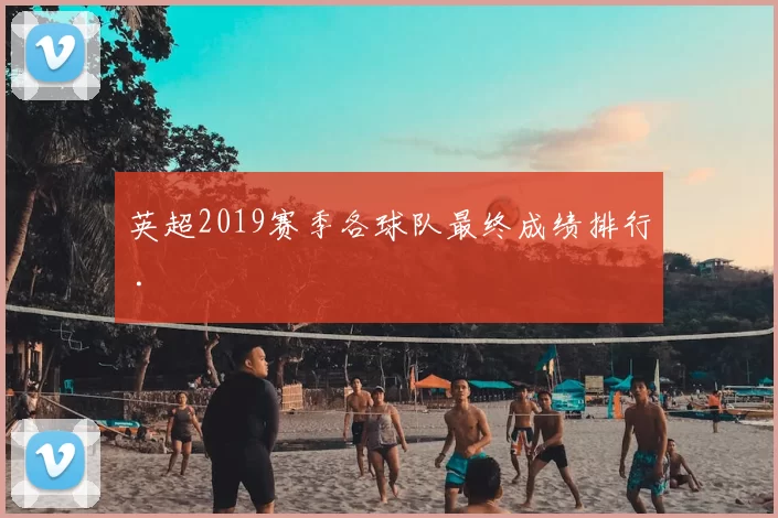 英超2019赛季各球队最终成绩排行 .