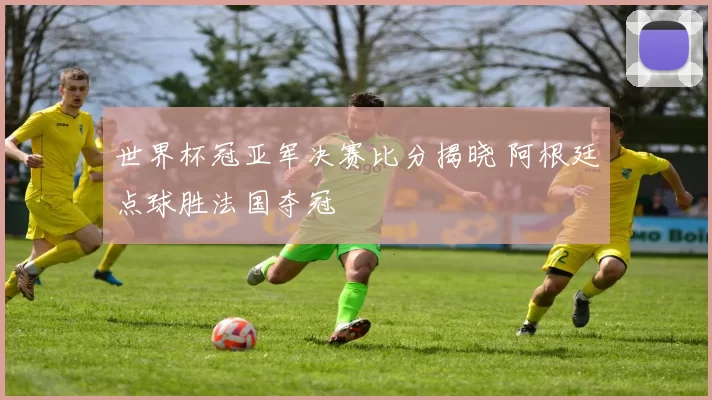 世界杯冠亚军决赛比分揭晓 阿根廷点球胜法国夺冠